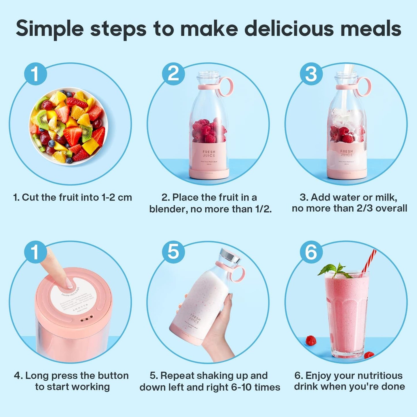 GoSmoothie - Kabelloser Smoothie Mixer to go!